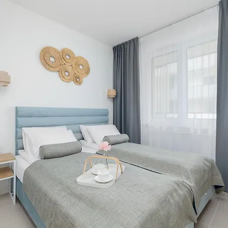 Aquamarina - Tuz Przy Plazy Z Parkingiem By Renters Apartmán Dąbki